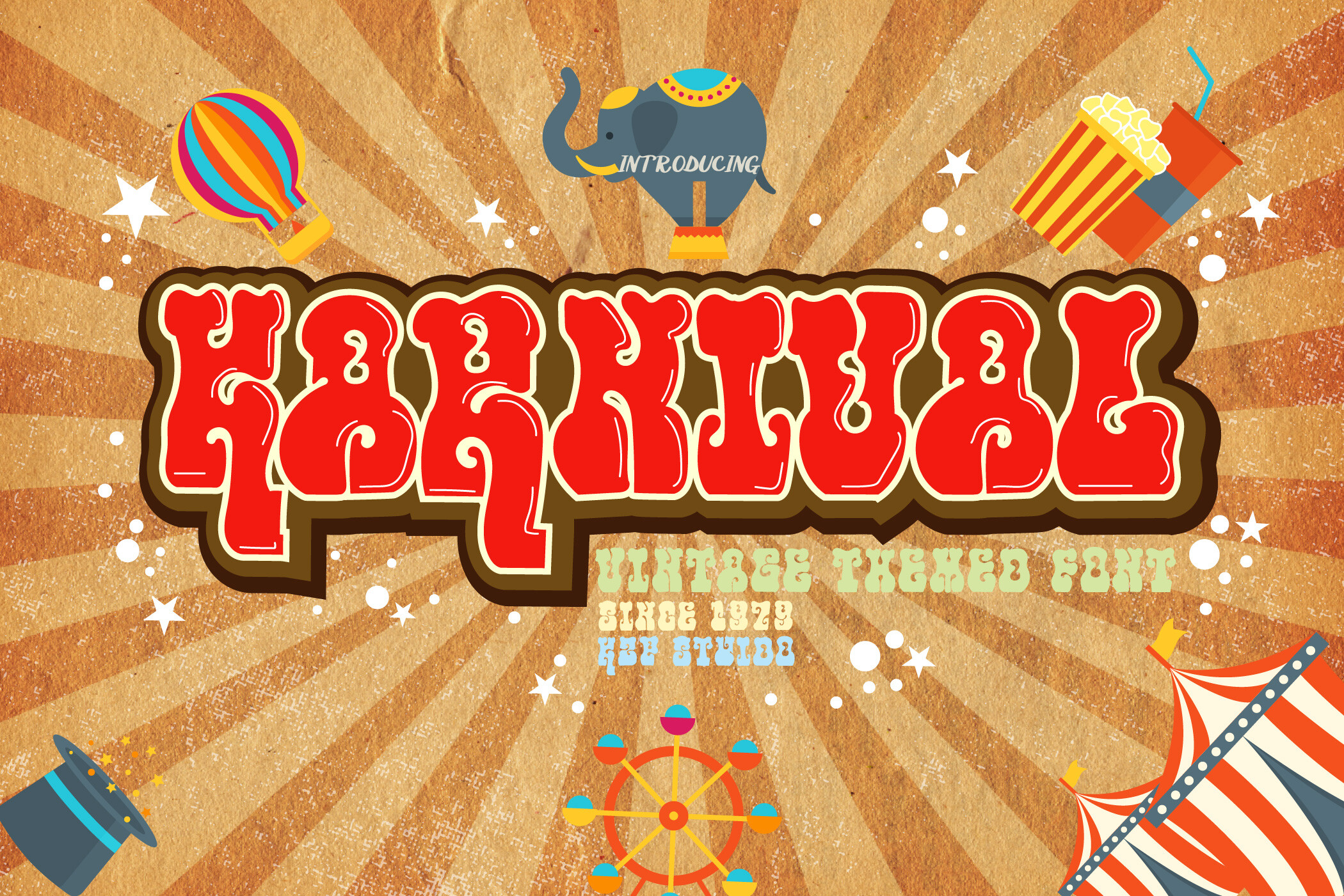 Karnival preview, street style display font