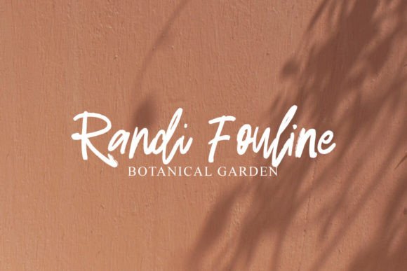 Radien Brush Font PNG with transparent background - Preview 1