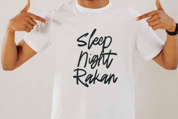 Radien Brush Font PNG with transparent background - Preview 2