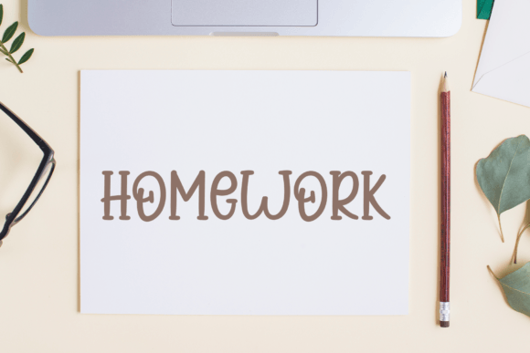 Simple Kitchen Font PNG with transparent background - Preview 5