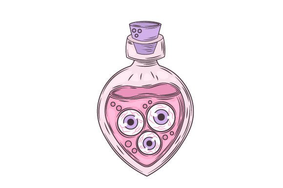 Pastel Goth Potion with Eyes