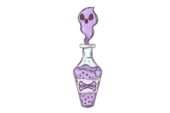 Pastel Goth Potion with Ghost