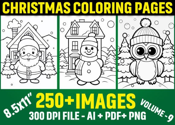 250+ Christmas Coloring Pages for Kids