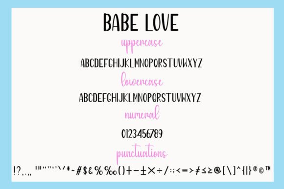 Babe Love Font - Preview 4