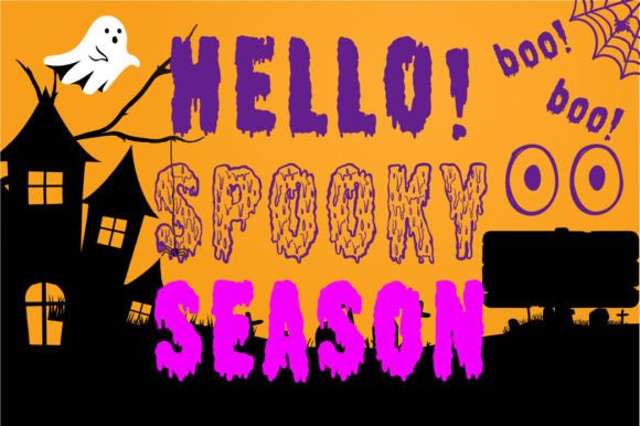 Boo Blood Font PNG with transparent background - Preview 1