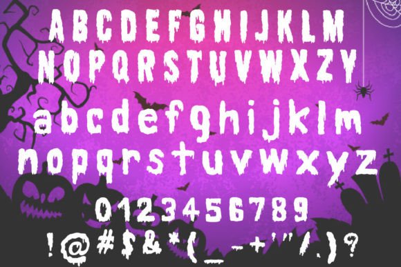 Boo Blood Font PNG with transparent background - Preview 3