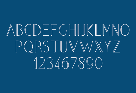 Christmas Line Font - Preview 2
