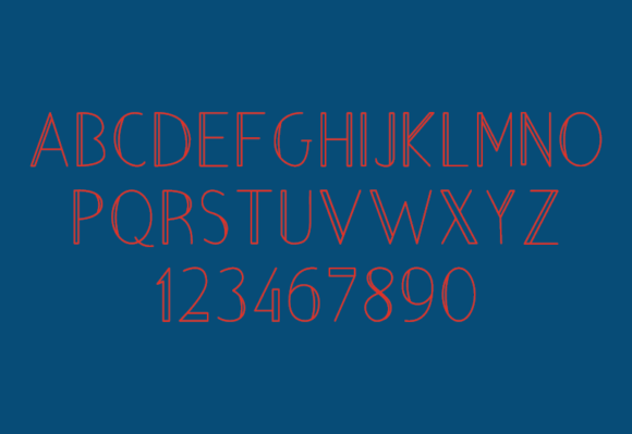 Christmas Line Font - Preview 3