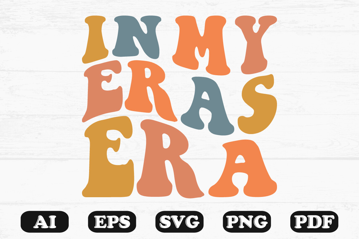 In My Eras Era Retro Wavy Svg T-shirt Graphic by hosneara 4767 ...