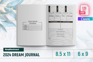(KDP) 2024 Dream Journal Canva Graphic by gradientvect · Creative Fabrica