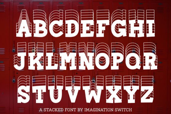 Locker Font PNG with transparent background - Preview 1