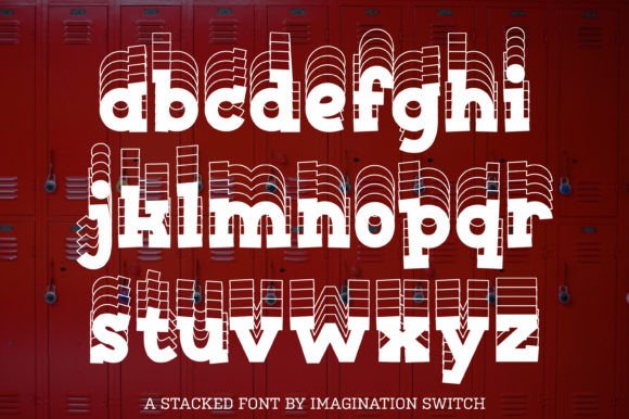 Locker Font PNG with transparent background - Preview 2