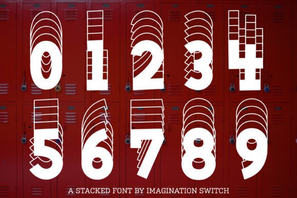 Locker Font PNG with transparent background - Preview 3