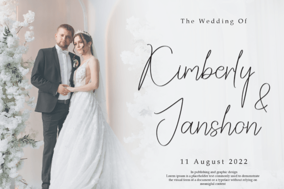 Modest Signature Font PNG with transparent background - Preview 1
