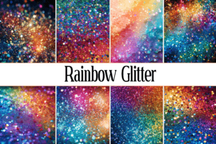 Rainbow Glitter Graphic by Wow Art · Creative Fabrica