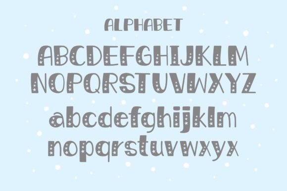Shiny Stars Font PNG with transparent background - Preview 3