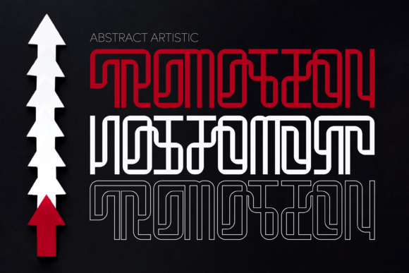 Abstract Artistic Font - Preview 2