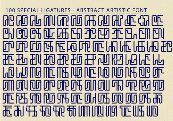 Abstract Artistic Font - Preview 6