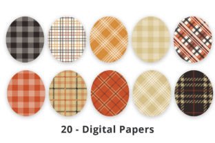 Autumn Plaid Digital Paper Graphic by Lemon Paper Lab · Creative Fabrica