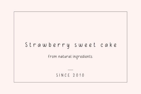 Cheesecake Font - Preview 5