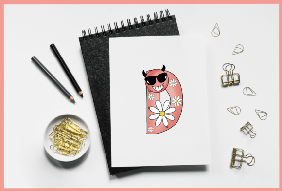 Devil Daisy Font PNG with transparent background - Preview 4