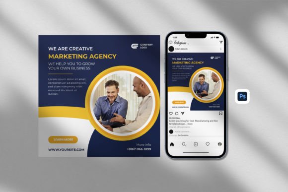 Digital Marketing Instagram Template Graphics