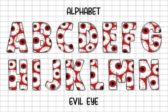 Evil Eye Font - Preview 1