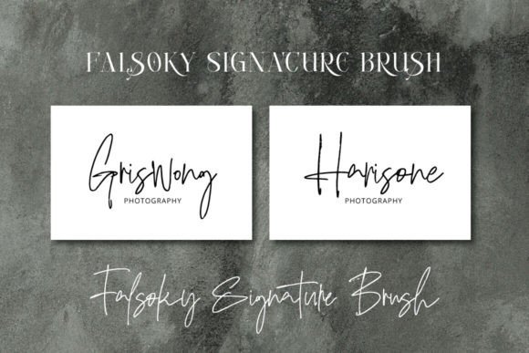 Falsoky Font PNG with transparent background - Preview 4