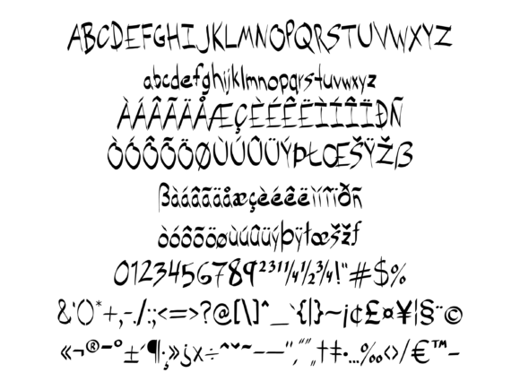 Faux Angst Font - Preview 5