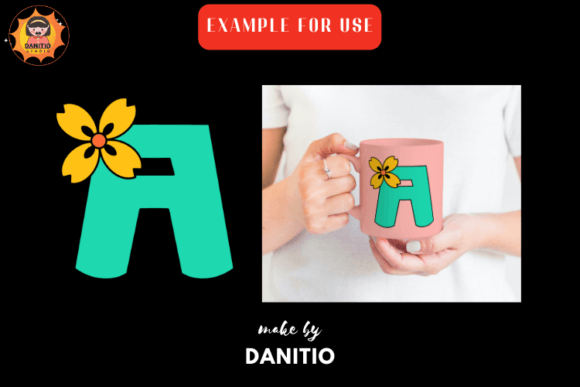Flower Font - Preview 1