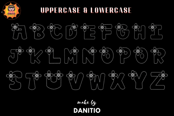 Flower Font - Preview 3