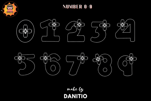 Flower Font - Preview 4