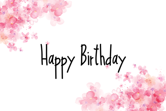 Lovely Nice Font PNG with transparent background - Preview 2