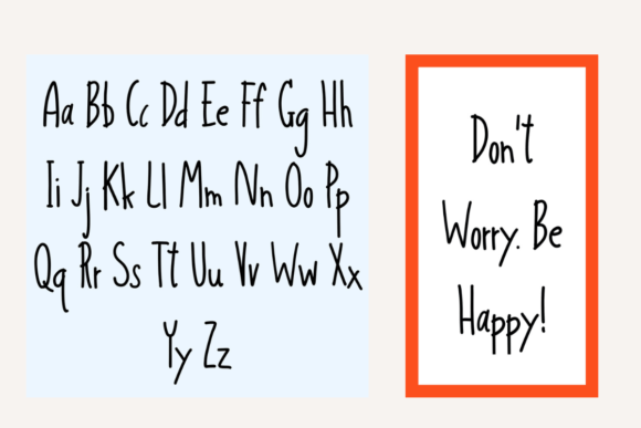 Lovely Nice Font PNG with transparent background - Preview 3