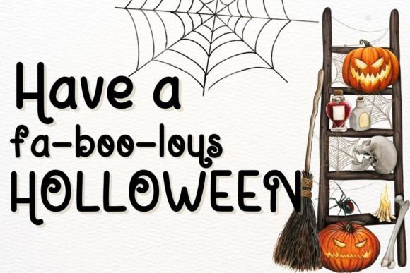 Magical Halloween Font PNG with transparent background - Preview 5