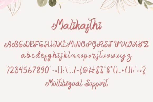 Malikasthi Font PNG with transparent background - Preview 4