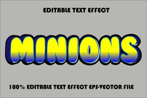 Minions Editable Text Effect Graphic Layer Styles By aan.picture1212