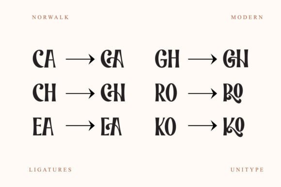 Norwalk Font PNG with transparent background - Preview 5