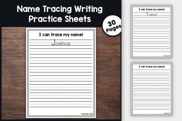 Print & Practice Name Tracing Worksheets