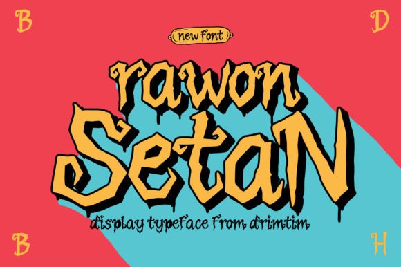 Rawon Setan Font PNG with transparent background - Preview 1