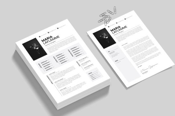 Resume Word Template Graphic by NanoAgency · Creative Fabrica