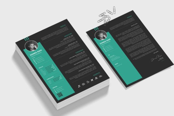 Resume Word Template Graphic by NanoAgency · Creative Fabrica