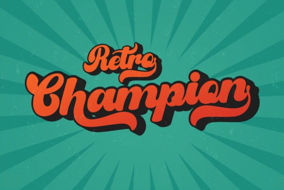 Retro Blanche Font PNG with transparent background - Preview 6