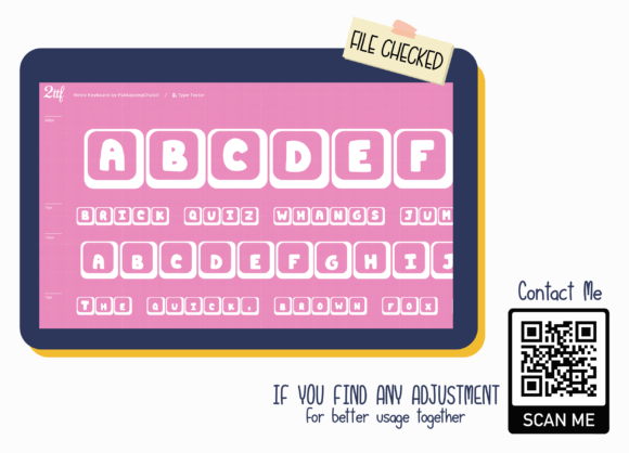 Retro Keyboard Font font preview - 3