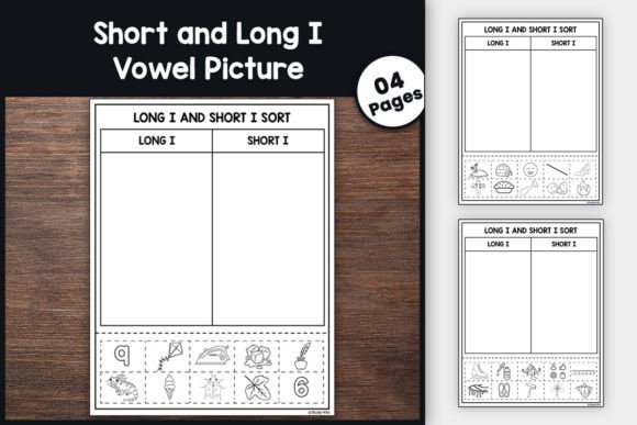 Short and Long 'I' Vowel Picture Sorts