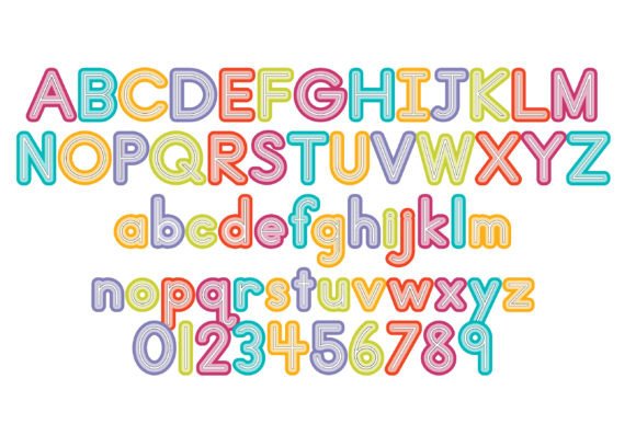 A-z Print Font - Preview 1