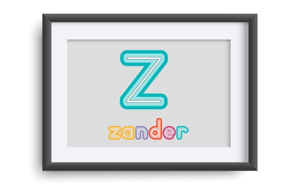 A-z Print Font - Preview 3