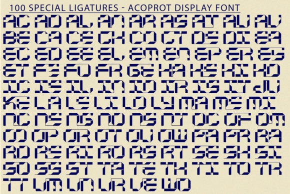 Acoprot Display Font - Preview 6