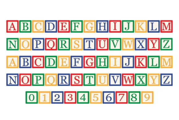 Alphabet Blocks Font - Preview 1