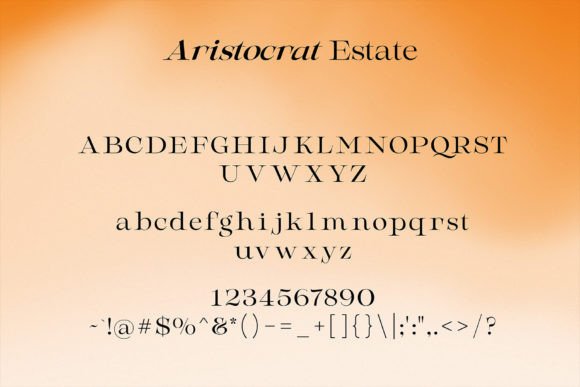 Aristocrat Estate Font - Preview 2